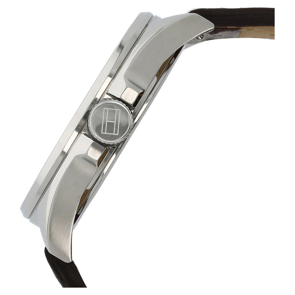 Tommy Hilfiger Quartz Analog Beige Dial Silicone Strap Watch for Men-NCTH1791207W