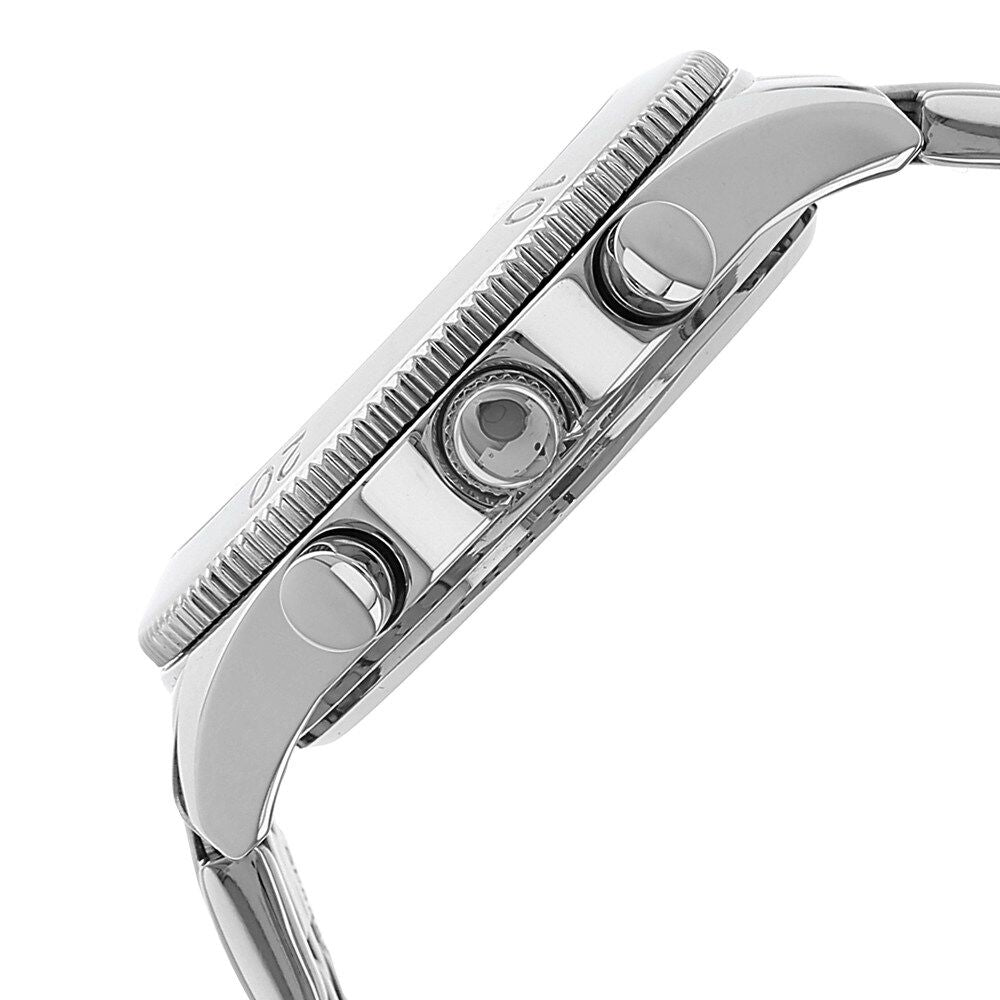 Titan Quartz Multifunction Silver Dial Stainless Steel Strap Watch for Men-NK9324SM01M