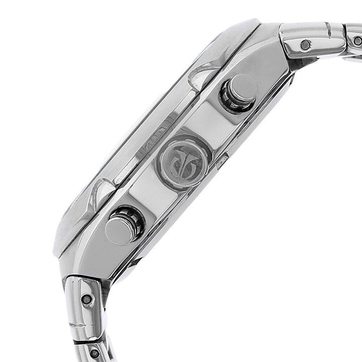 Titan Quartz Chronograph Black Dial Stainless Steel Strap Watch for Men-NF9468SM01M