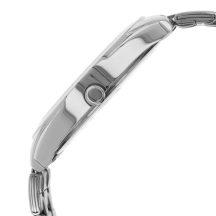 Titan Quartz Analog with Date Black Dial Stainless Steel Strap Watch for Men-NK1582SM02B