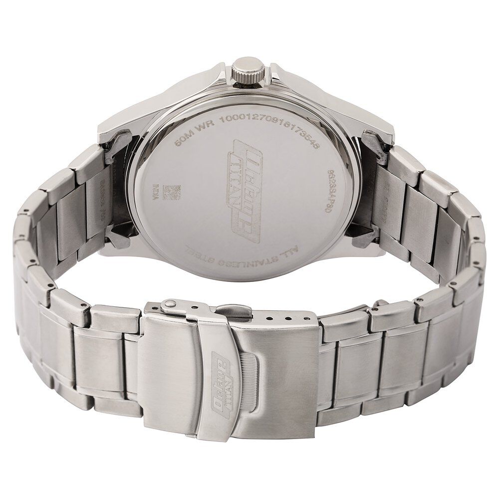 Titan Quartz Multifunction Silver Dial Stainless Steel Strap watch for Men