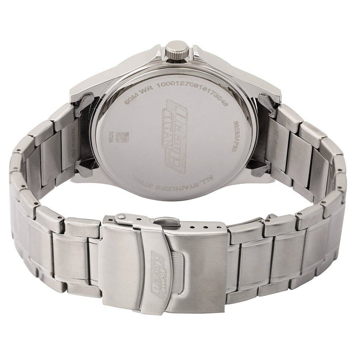 Titan Quartz Multifunction Silver Dial Stainless Steel Strap watch for Men