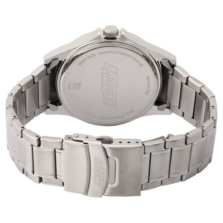 Titan Quartz Multifunction Silver Dial Stainless Steel Strap watch for Men