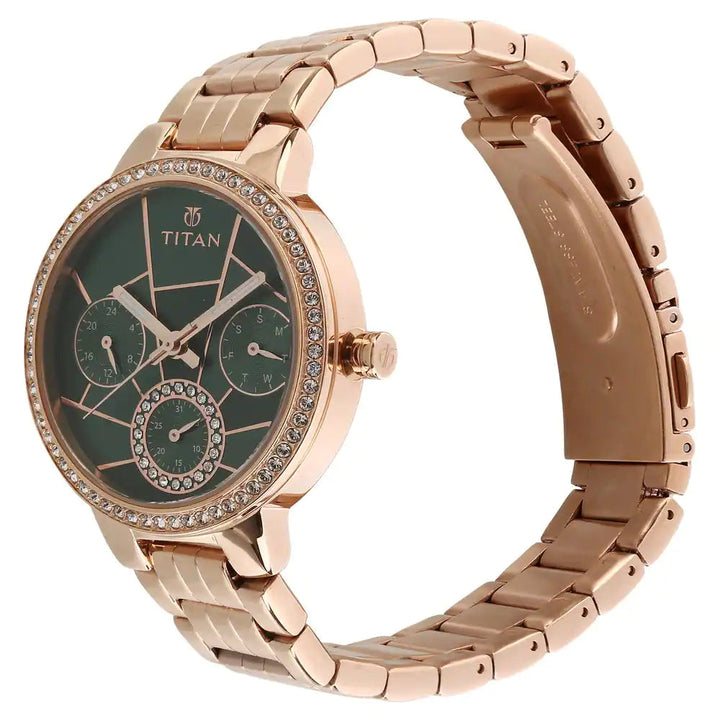 Titan Whimsy Green Dial Multifunction Watch NP95058WM01 (DG961)