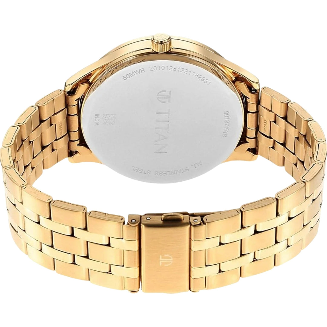 Titan NT90127YM05 Green Dial Men&