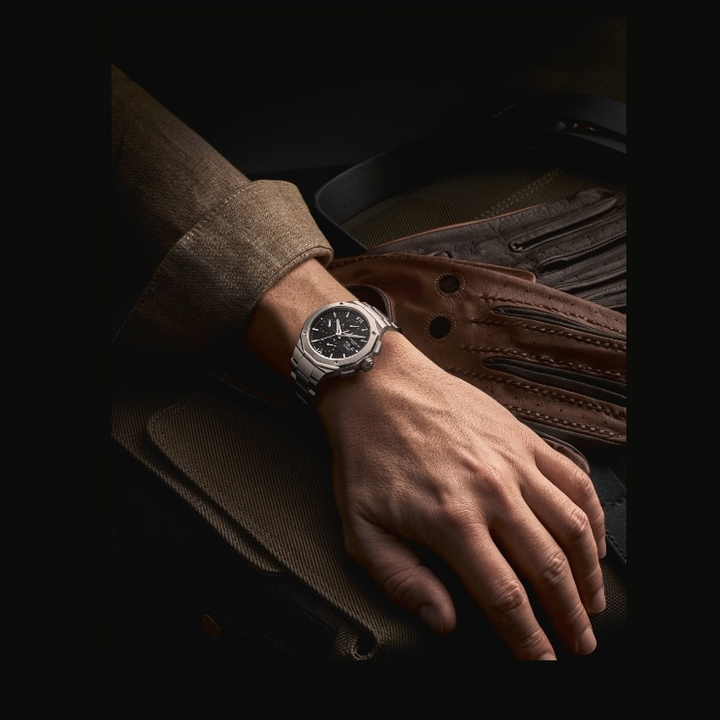Baume &amp; Mercier Riviera 10825 Automatic Chronograph 41MM Black Dial