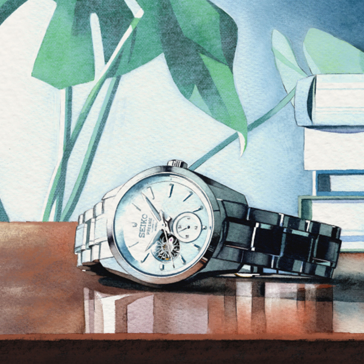 Presage Shiro Sharp-Edged Open Heart - SPB415J1