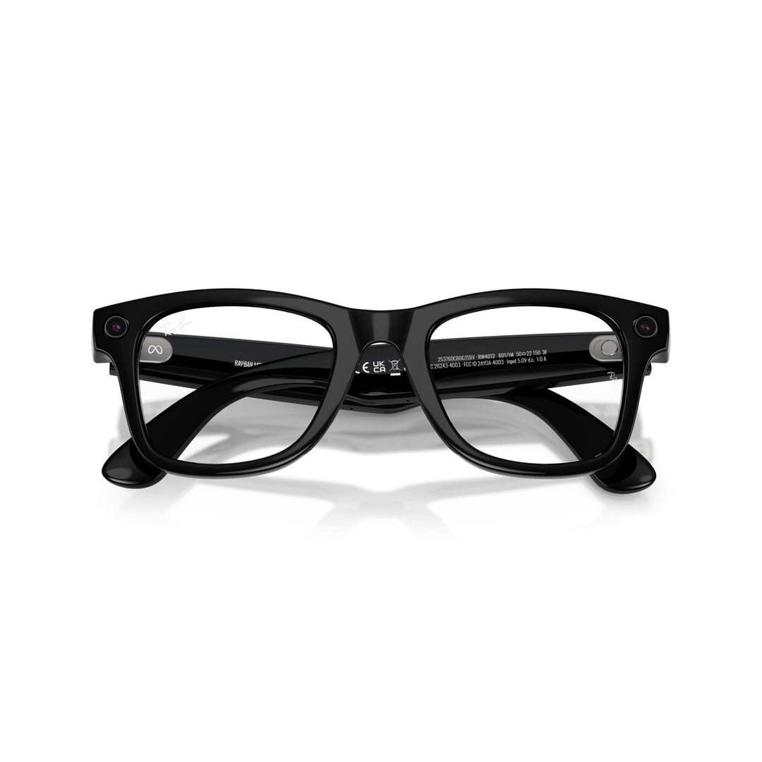 Ray-Ban Meta Wayfarer Shiny Black Gen 2 Smart Glasses 53 mm
