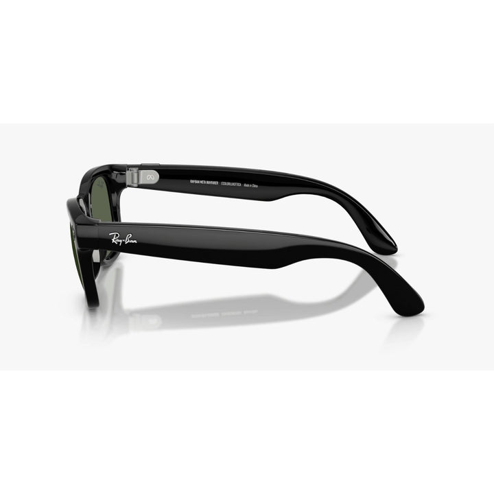 Ray-Ban Meta Wayfarer Shiny Black Gen 2 G-15 Green Lens Smart Glasses 50 mm