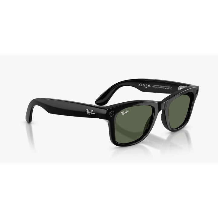 Ray-Ban Meta Wayfarer Shiny Black Gen 2 G-15 Green Lens Smart Glasses 50 mm