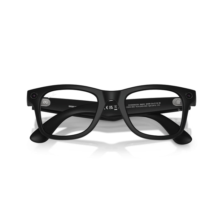 Ray-Ban Meta Wayfarer Matte Black Gen 2 Clear Lens Smart Glasses 50 mm