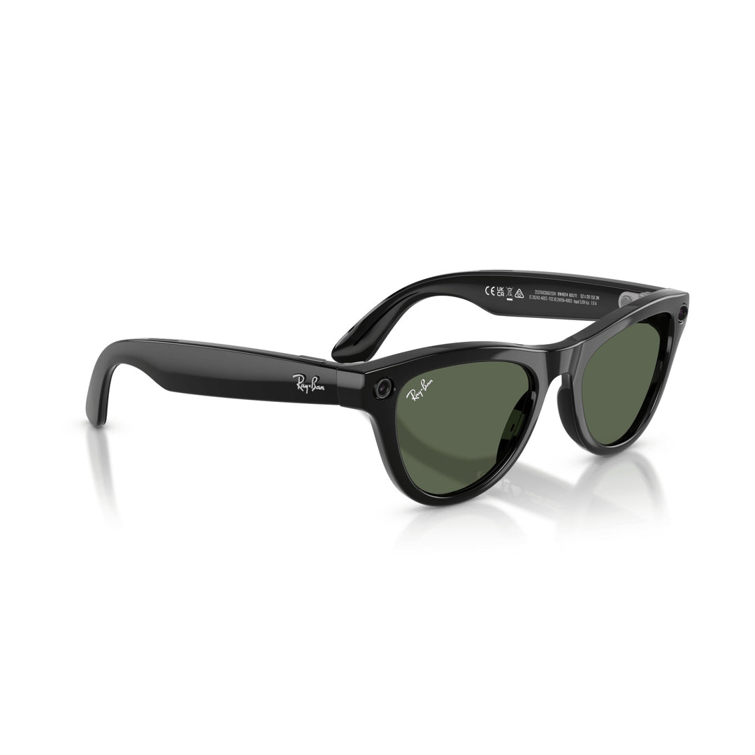 Ray-Ban Meta Skyler Shiny Black Gen 2 Smart Glasses 52 mm