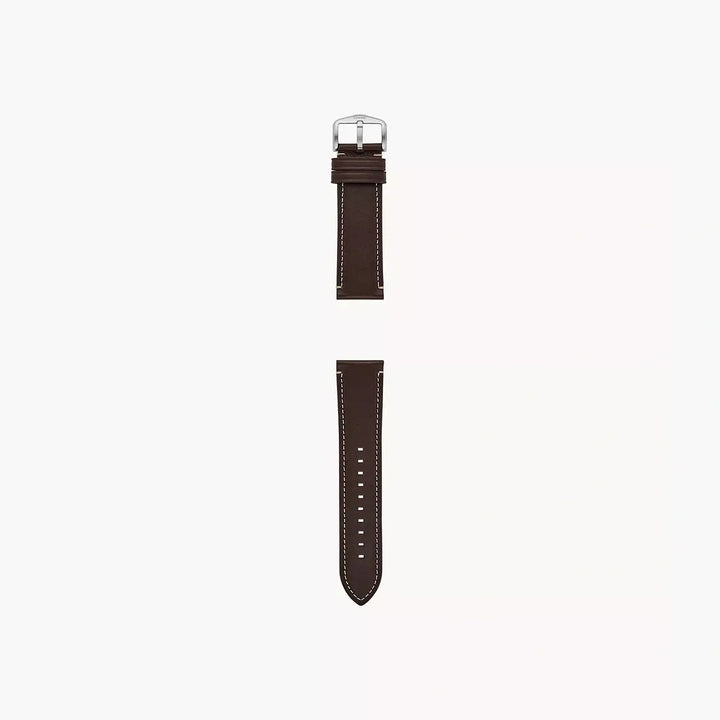 Fossil 24mm Dark Brown LiteHide™ Leather Strap