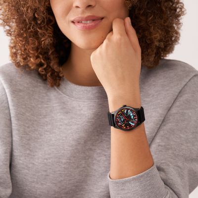 Fossil Special Edition Star Wars™ Darth Vader™ Three-Hand Black Silicone Watch