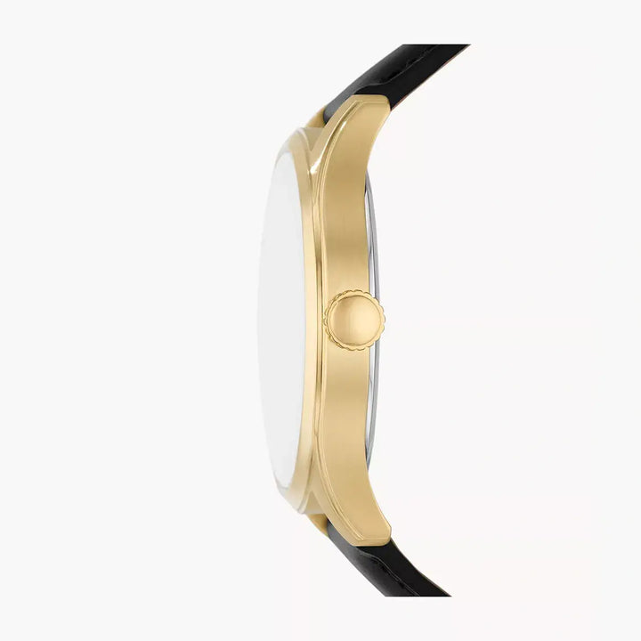 Fossil Disney Fossil Special Edition Three-Hand Black Leather Watch