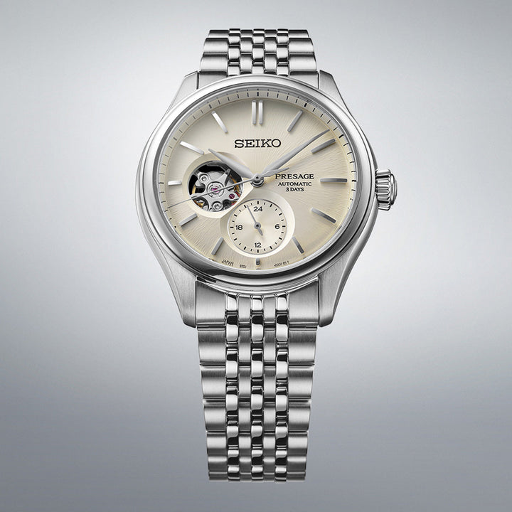 Seiko Presage Classic Series ‘Shiro-Iro’ Open Heart - SPB469J1