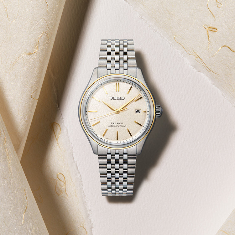 Seiko Presage Classic Series in Delicate Cream Silk - SPB478J1