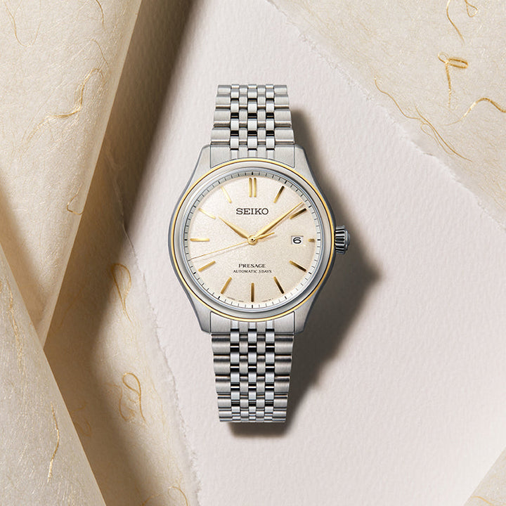 Seiko Presage Classic Series in Delicate Cream Silk - SPB478J1