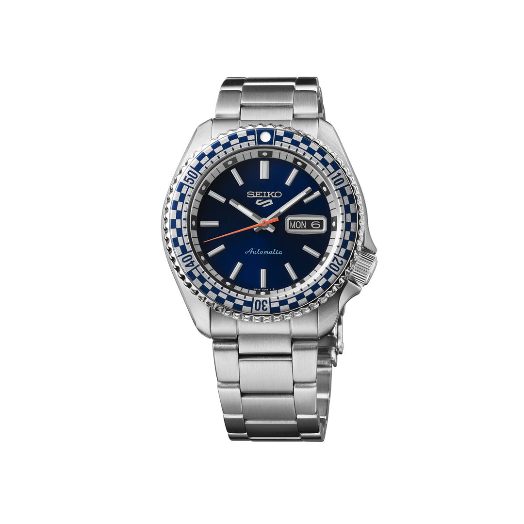 Seiko 5 Sports Petrol Blue ‘Checker Flag’ Special Edition - SRPK65K1