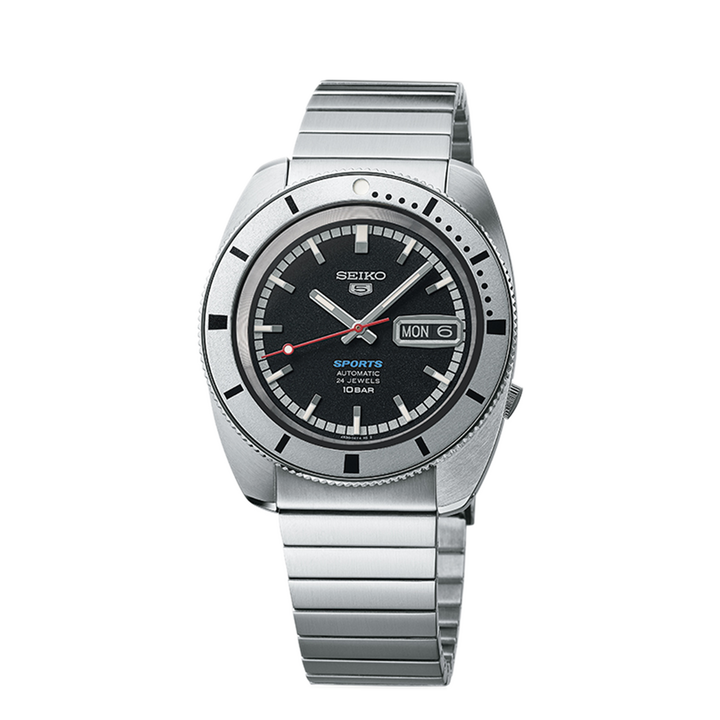 Seiko 5 Sports ‘Pepper Black’ 1968 Recreation Limited Edition - SRPL05K1