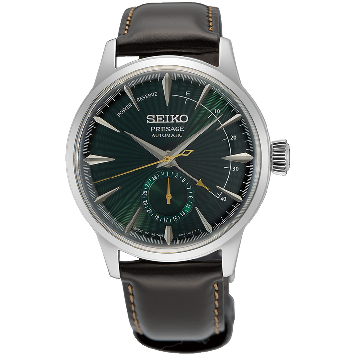 Seiko SSA459J1 Midnight Mockingbird Presage Cocktail Time Power Indicator
