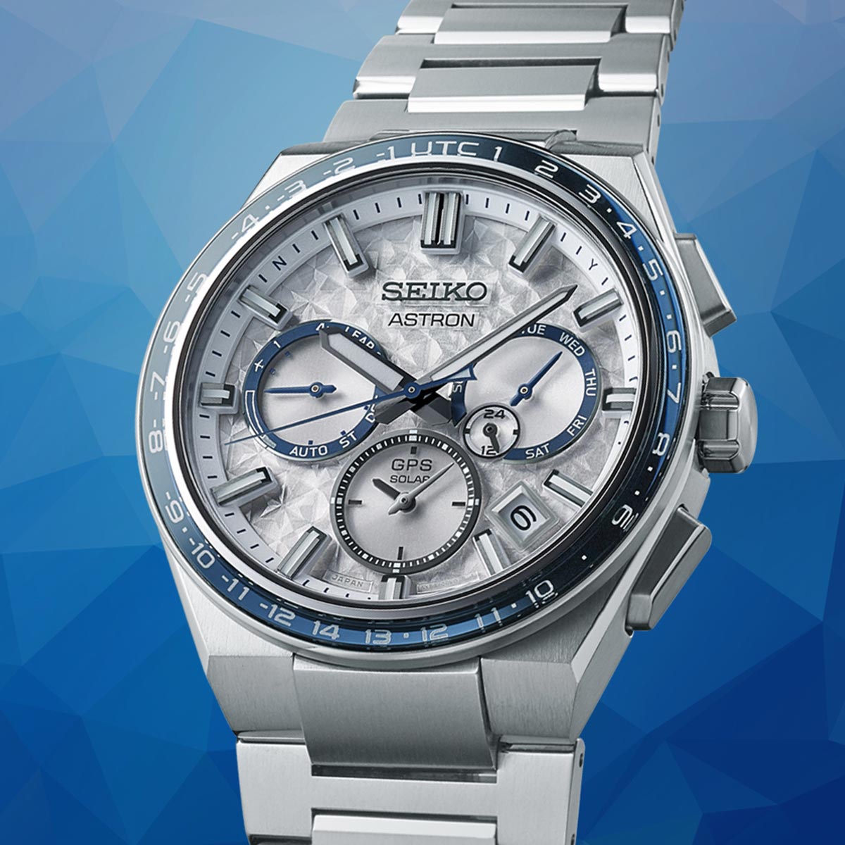 Seiko Astron 'Galactic Blue' Gps Solar 5X Dual-Time Limited