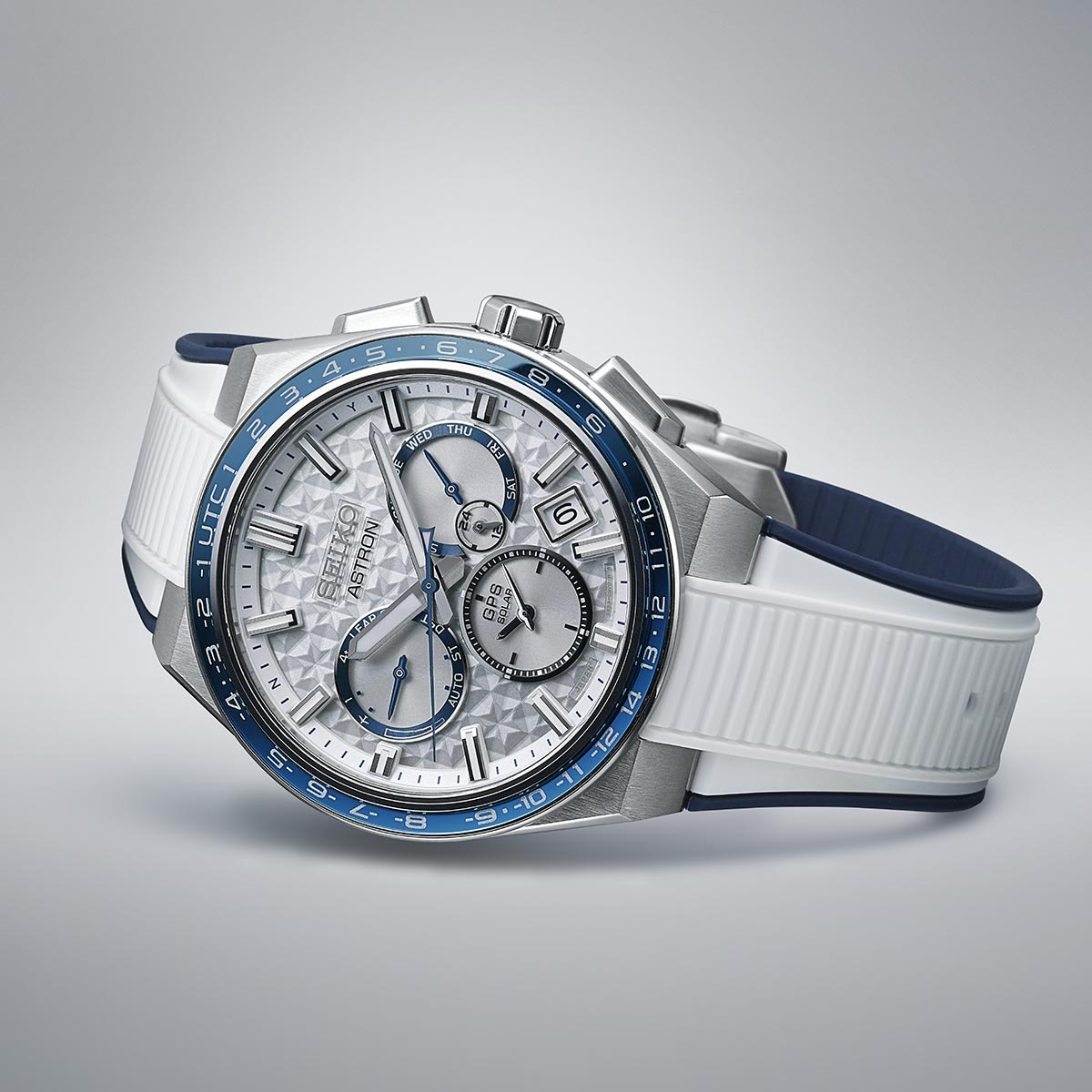Seiko Astron 'Galactic Blue' Gps Solar 5X Dual-Time Limited