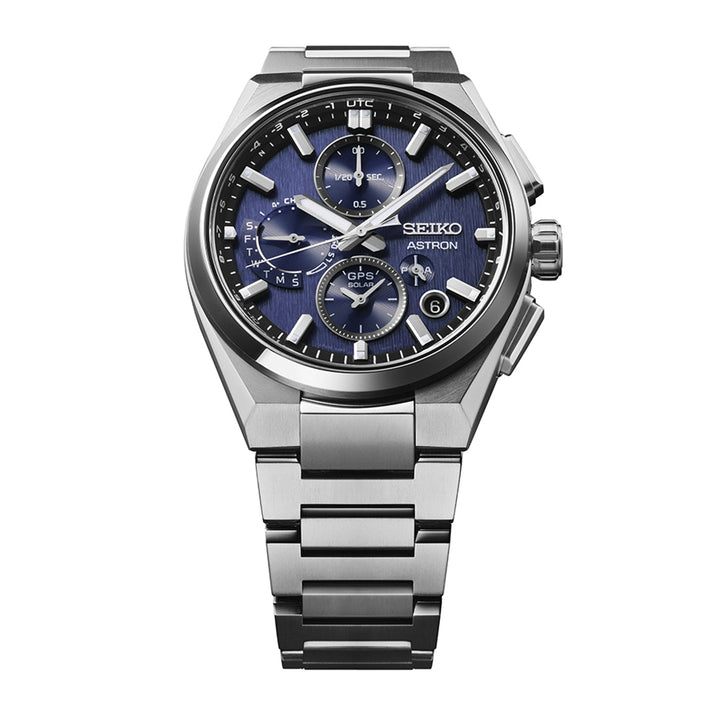 Seiko Astron GPS Solar 5X Dual-Time Chronograph in Infinite Blue - SSH161J1