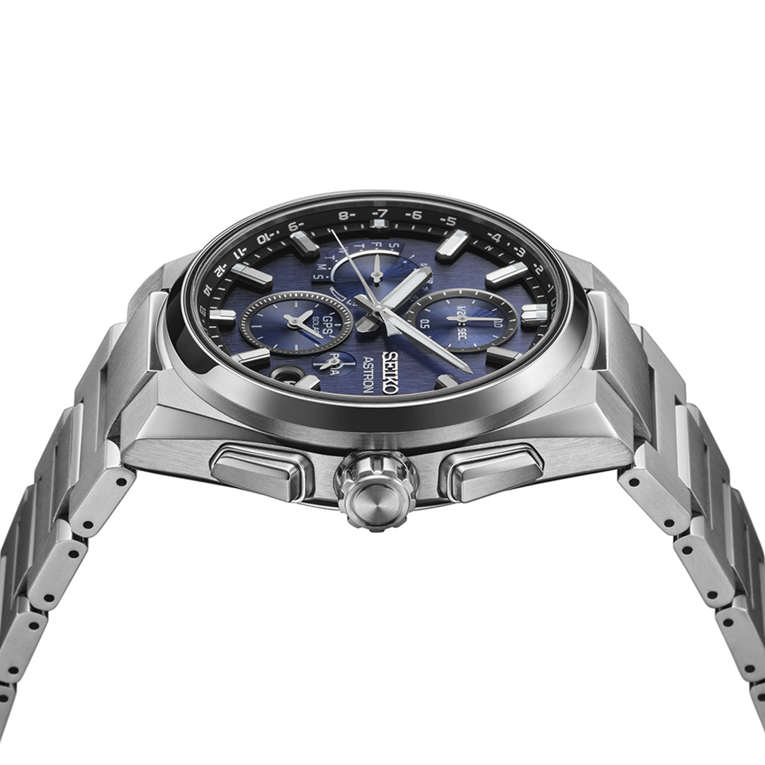 Seiko Astron GPS Solar 5X Dual-Time Chronograph in Infinite Blue - SSH161J1