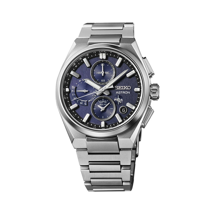 Seiko Astron GPS Solar 5X Dual-Time Chronograph in Infinite Blue - SSH161J1