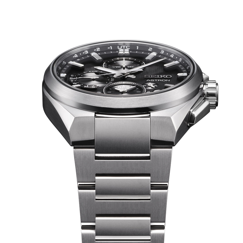 Seiko Astron GPS Solar 5X Dual-Time Chronograph in Celestial Grey - SSH163J1