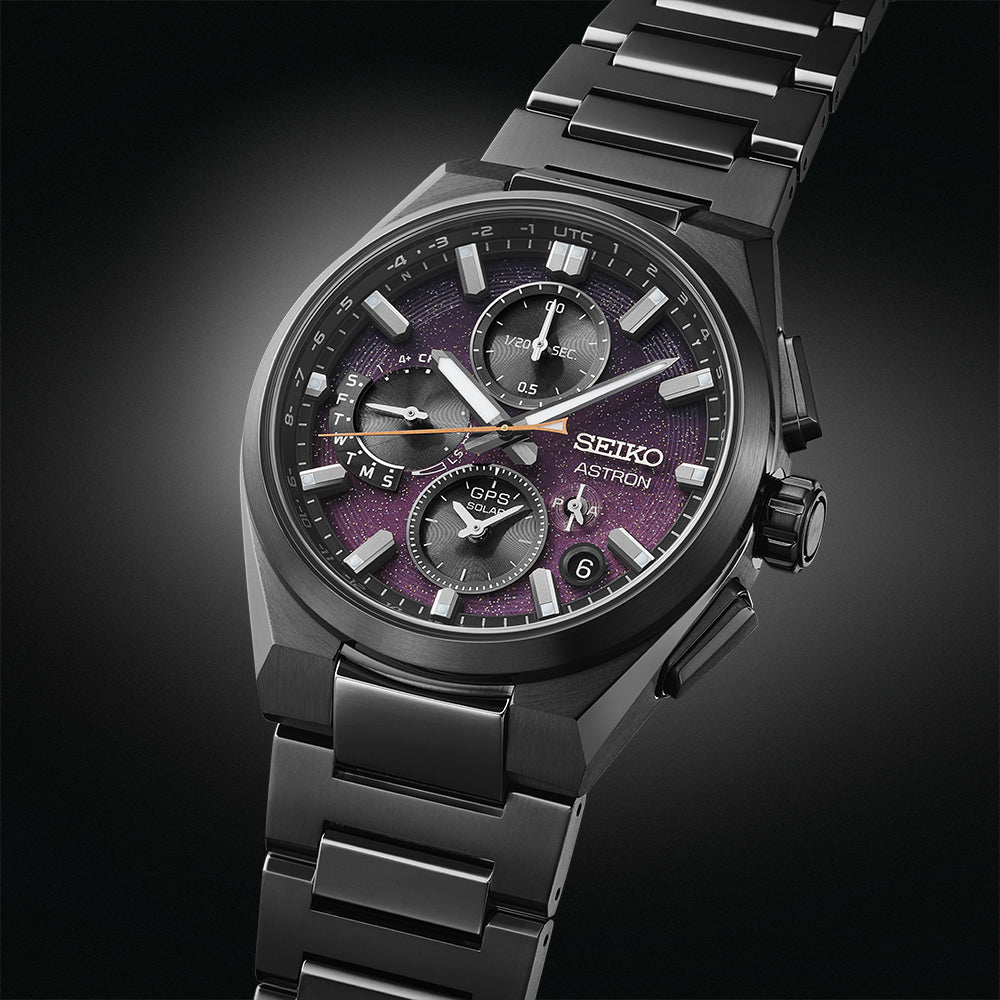 Seiko Astron GPS Solar 5X Dual Time Chronograph ‘Yozakura’ – Cherry Blossom by night – Limited Edition - SSH171J1