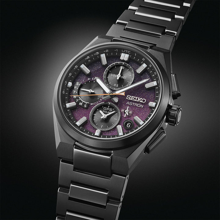 Seiko Astron GPS Solar 5X Dual Time Chronograph ‘Yozakura’ – Cherry Blossom by night – Limited Edition - SSH171J1