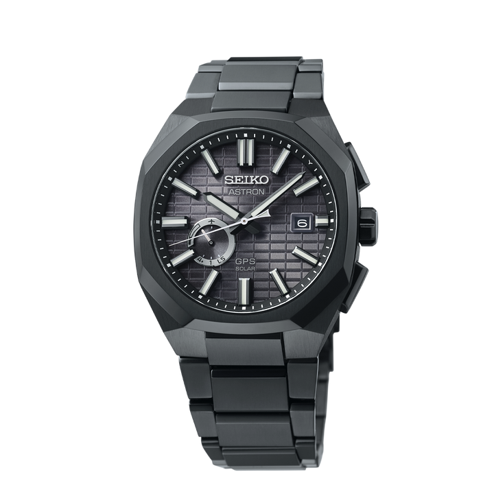 Astron GPS Solar Jet Black Crystal Box - SSJ015J1