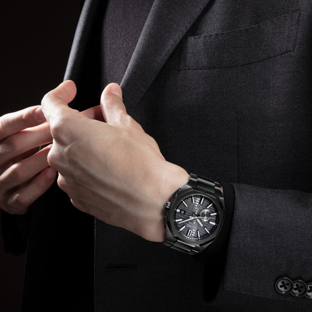 Astron GPS Solar Jet Black Crystal Box - SSJ015J1