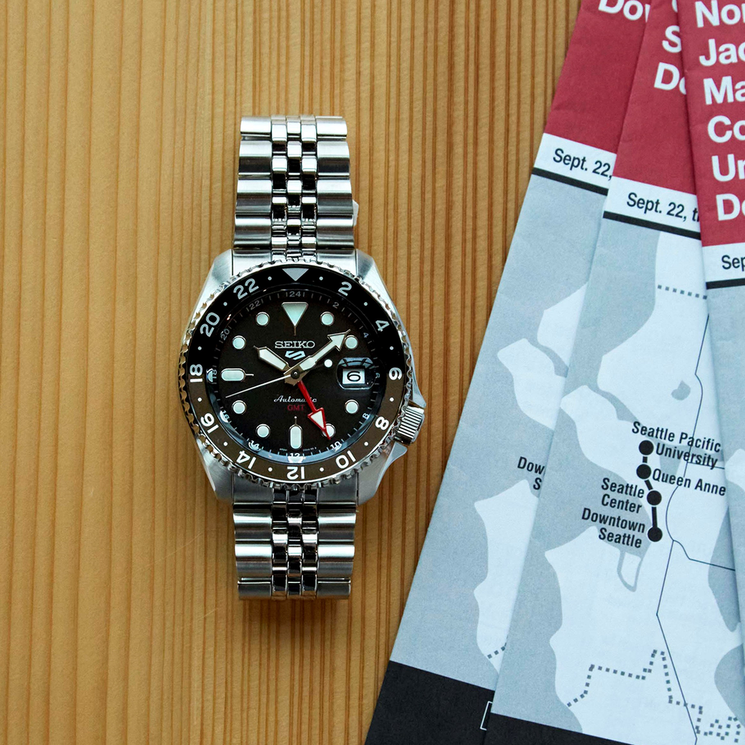 Seiko 5 Sports Black Grape GMT SKX Re-Interpretation - SSK001K1