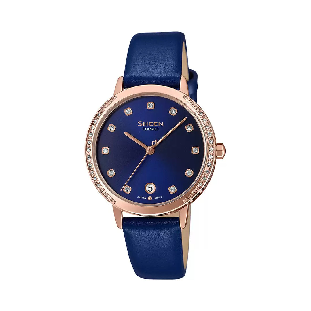 Stainless Steel Casio Sheen Sx143 MATEYOYO Women Watches Diamond