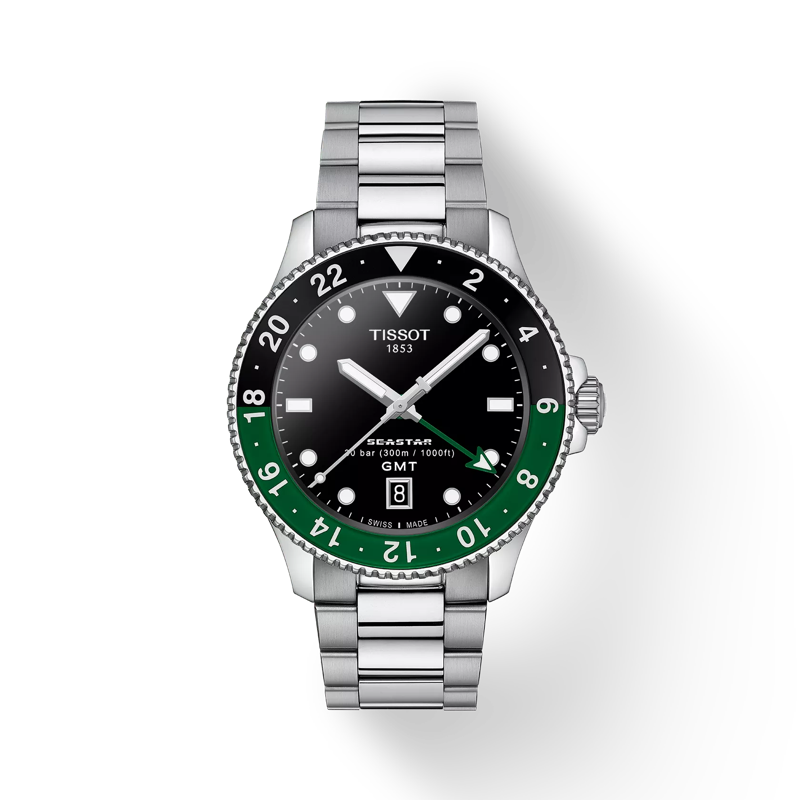 Tissot Seastar 1000 Quartz GMT - Stylish and Durable 40mm Deep Dive Watch