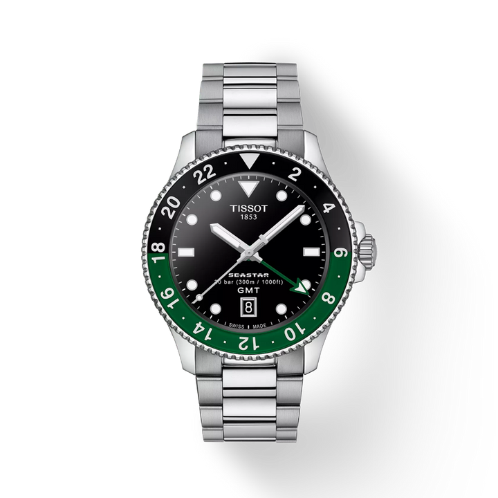 Tissot Seastar 1000 Quartz GMT - Stylish and Durable 40mm Deep Dive Watch