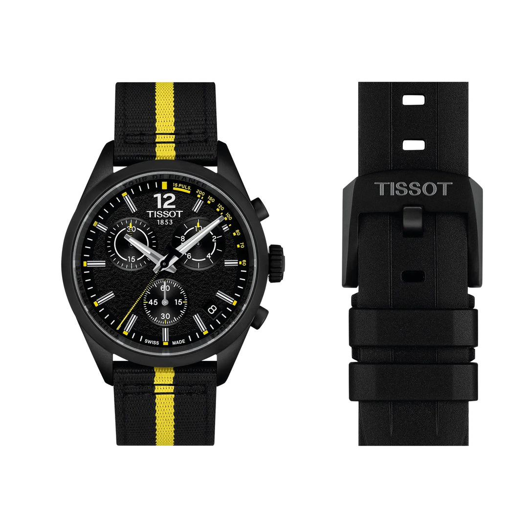Tissot PR 100 Tour de France T1504173705700 Black Dial Chronograph Watch
