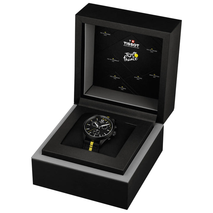 Tissot PR 100 Tour de France T1504173705700 Black Dial Chronograph Watch
