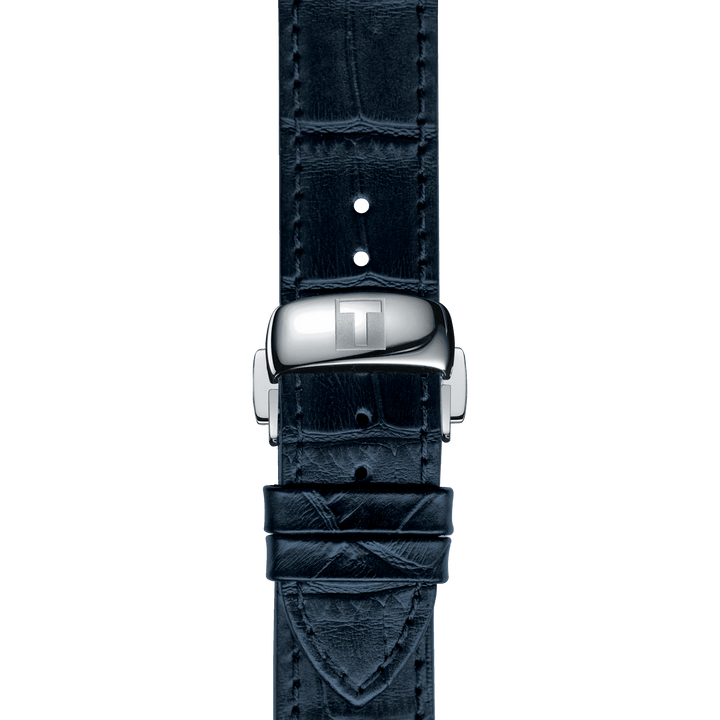 Tissot Official Blue Leather Strap Lugs 19 Mm T852.032.781