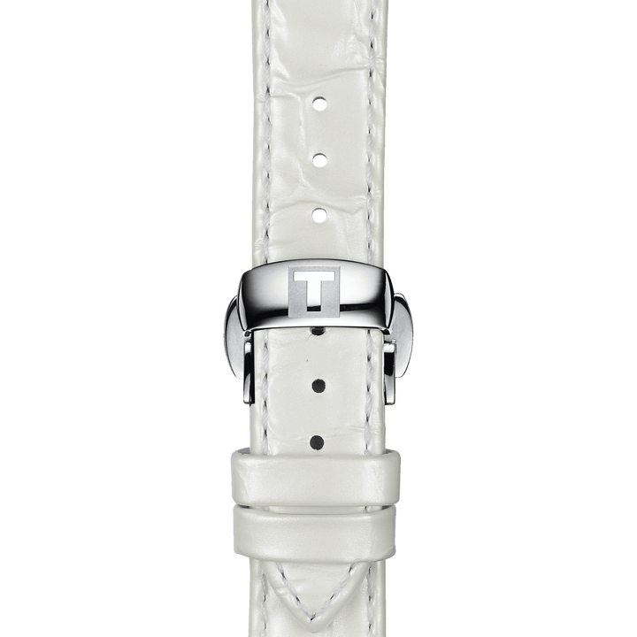 Tissot Official White Leather Strap Lugs 16 Mm T852.036.795