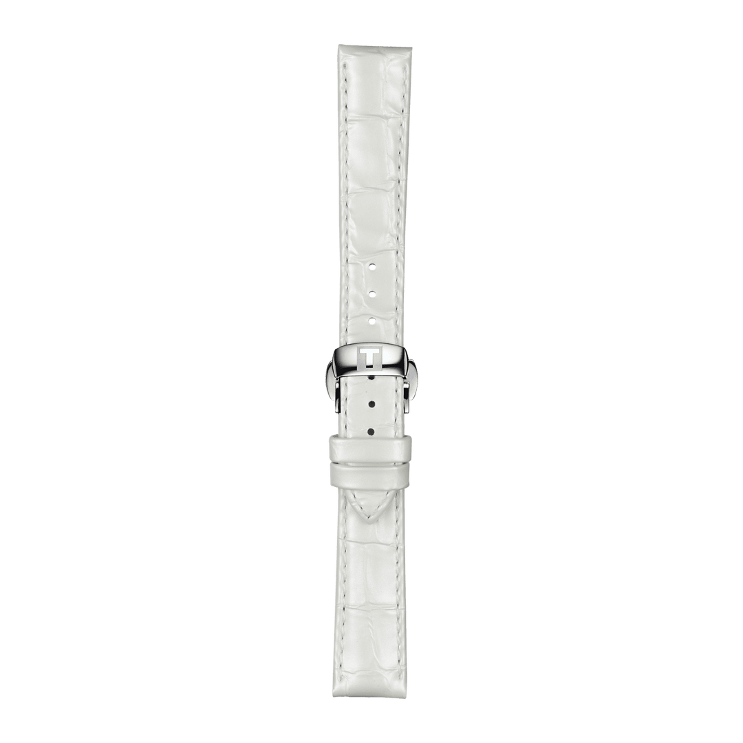 Tissot Official White Leather Strap Lugs 16 Mm T852.036.795