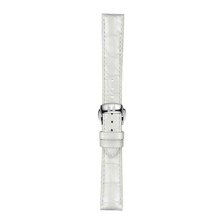 Tissot Official White Leather Strap Lugs 16 Mm T852.036.795