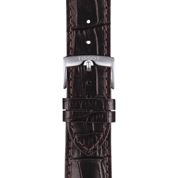 Tissot Official Brown Leather Strap Lugs 22 Mm T852.041.655