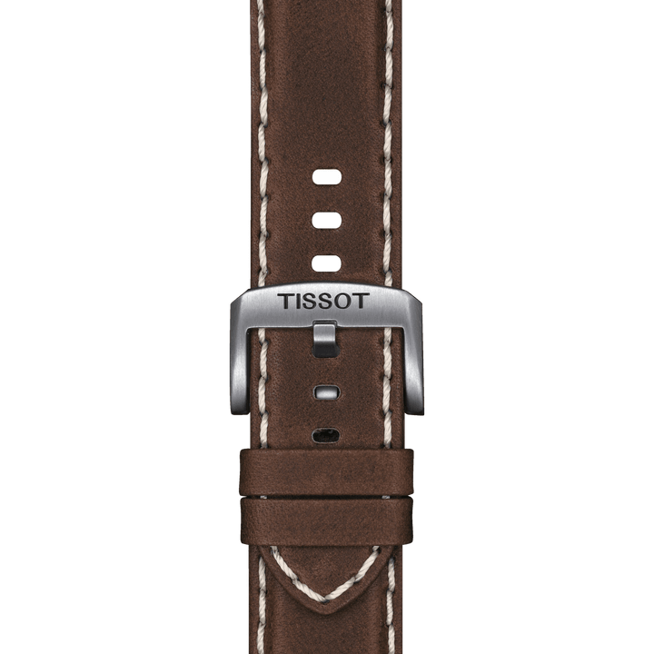 Tissot Official Brown Leather Strap Lugs 22 Mm T852.044.980