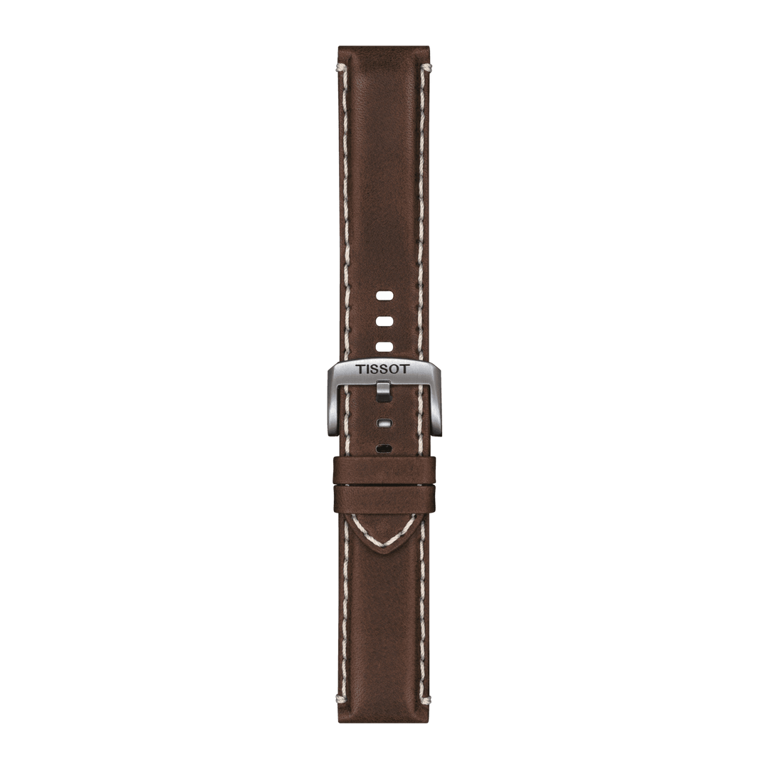Tissot Official Brown Leather Strap Lugs 22 Mm T852.044.980