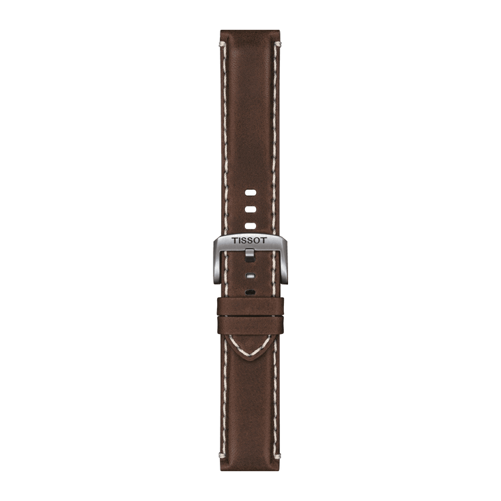 Tissot Official Brown Leather Strap Lugs 22 Mm T852.044.980