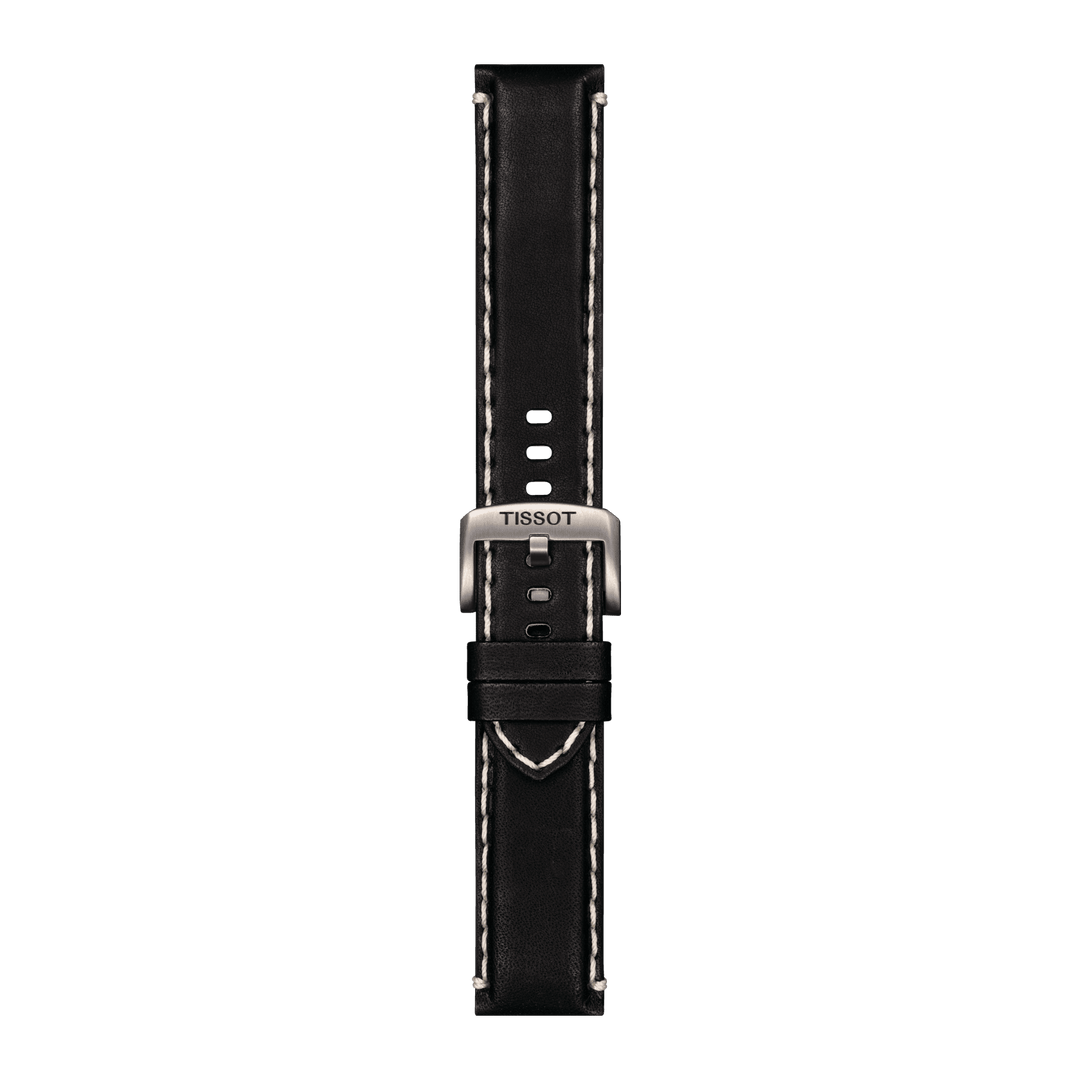 Tissot Official Black Leather Strap Lugs 22 Mm T852.044.982